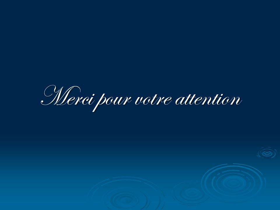 Merci Pour Votre Attention En Bleu